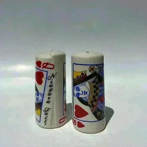 Niagara Falls Playing Cards Queens Salt & Pepper Shakers